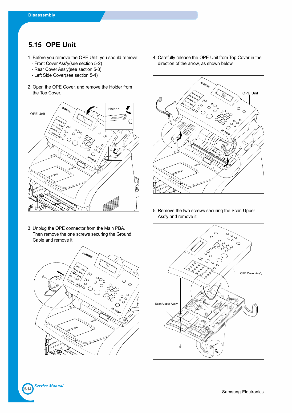 Samsung Digital-Laser-MFP SF-750 755P Parts and Service Manual-3